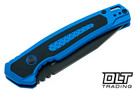 Kershaw Launch 21 with blue handle scales. 