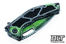 Heretic Medusa Manual - Cerakote Tanto MagnaCut Blade - Toxic Green UV Reactive Chassic