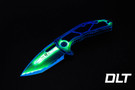Heretic Medusa Manual - Cerakote Tanto MagnaCut Blade - Toxic Green UV Reactive Chassic