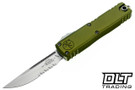 Microtech 12314-11OD UTX-85 Gen IV S/E - OD Green Handle - Stonewash Blade