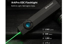 Olight ArkPro Flat Unibody EDC Flashlight with Multi-Light Sources - Matte Black - Natural White LED