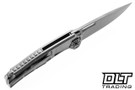Rangermade Knife & Tool OBJ-2 - Bead Blasted Titanium - Drop Point S35VN Blade #014
