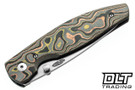 Three Rivers Manufacturing Atom MagnaCut - Linerlock - 3D Contoured - Mokume CamoCarbon