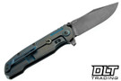 Reate 9D-V2 - Bronze Blue Titanium - 154CM Belt Satin DLC Blade