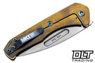 Medford Praetorian Slim - Drop Point Tumbled S45VN - Bronze Titanium - Flamed Hardware & Clip