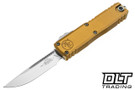 Microtech 12314-10TA UTX-85 Gen IV S/E - Tan Handle - Stonewash Blade