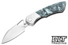 Olamic Cutlery WhipperSnapper Bolsterlock Wharnfoot - Satin Blade - Resin Composite - Jeweled Bolster - Satin Accents - Jeweled Clip - 773