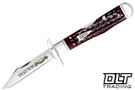 Case Cheetah Cub - Pocket Worn Mahogany Bone - Fluted Bolsters
