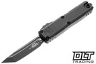 Microtech 12334-1T UTX-85 Gen IV T/E - Black Handle - Black Blade
