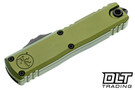 Microtech 12314-1OD UTX-85 Gen IV - OD Green Handle - Black Blade