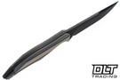 Koenig Helo - Black & Tan G-10 - DLC Matte MagnaCut Blade