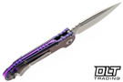 Microtech 1135-10MS9 LUDT Gen III - Purple Haze Titanium - Stonewash Blade - Marfione Select