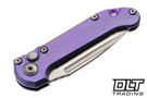 Microtech 1135-10MS9 LUDT Gen III - Purple Haze Titanium - Stonewash Blade - Marfione Select