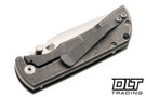McNees PM Mac 2 3" - Hollow Grind - Atomic Stonewashed Titanium - Satin Hardware - Satin Stonewash Blade