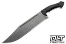 WTG Blackout Apocalypto - K329 Dark Washed Blade - Textured Black G-10 - Black Kydex
