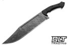 WTG Blackout Apocalypto - K329 APO Washed Blade - Textured Black G-10 - Black Kydex