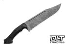 WTG Blackout Apocalypto - K329 APO Washed Blade - Textured Black G-10 - Black Kydex