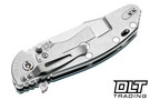 Hinderer XM-24 Harpoon Spanto S45VN - Stonewashed Titanium & Blade - Blue & Black G-10
