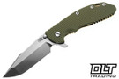 Hinderer XM-24 Harpoon Spanto S45VN - Bronze Anodized Titanium - Stonewashed Blade - OD Green G-10