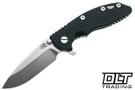 Hinderer 3.25" XM-18 S45VN Spearpoint - Stonewashed Titanium & Blade - Black G-10