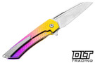 MachineWise Mojave - Mosaic Sunset Fade Titanium - Stonewash S90V Blade #0886