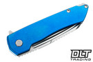 MachineWise Mojave - Fine Step Navy Titanium - Stonewash S90V Blade #0905