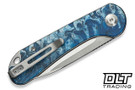 Civivi Knives Elementum Slip Joint C18062AJ-4 - Blue Ocean Resin - Satin 14C28N Blade