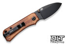 Civivi Knives Baby Banter C19068SB-2 - Cuibourtia Wood - Black Stonewashed Nitro-V Blade