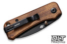 Civivi Knives Baby Banter C19068SB-2 - Cuibourtia Wood - Black Stonewashed Nitro-V Blade
