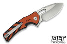 Civivi Knives Vexron Flipper C24066-3 - Milled Orange & Black G-10 - Satin 14C28N Blade