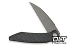 WE Knife Company Fluxor Flipper 23071-3 - Tiger Stripe Flamed Titanium - Gray Stonewashed M390 Blade