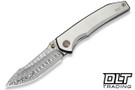 WE Knife Company Ryson 24086-DS1 - Gray Titanium - Hugin Damasteel Blade