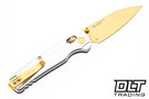 Kershaw Bel Air 6105RAWGLD with Aurum Raw Aluminum Handle and Gold MagnaCut Blade.