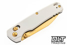 Kershaw Bel Air 6105WGLD - Pope White Aluminum - Gold MagnaCut Blade