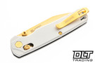 Kershaw Bel Air 6105WGLD - Pope White Aluminum - Gold MagnaCut Blade
