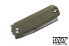 Vero Engineering Avid 2 - OD Green G-10 - Stonewash S45VN Blade