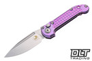 Microtech 1135-10FRMS5 LUDT - Purple Haze Frag Titanium - Purple Accents - Stonewash Blade - Marfione Select
