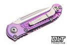 Microtech 1135-10FRMS5 LUDT - Purple Haze Frag Titanium - Purple Accents - Stonewash Blade - Marfione Select
