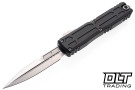 Microtech 1120EX-10S Ultratech EX-ZBP - Black Handle - Stonewash Blade - Signature Series