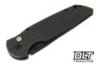 Pro-Tech Tactical Response TR3 - Green Grooved Aluminum - DLC 154CM Clip Point Blade - Mosaic Button