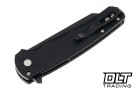 Pro-Tech Malibu - Black Dragon Scale Aluminum - DLC MagnaCut Reverse Tanto Blade - Mosaic Pin Button