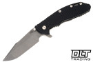 Hinderer XM-24 Harpoon Spanto S45VN - Working Finish Titanium & Blade - Black G-10