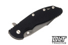 Hinderer XM-24 Harpoon Spanto S45VN - Working Finish Titanium & Blade - Black G-10