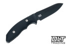 Hinderer Flashpoint Sheepsfoot MagnaCut - Battle Black DLC Blade - Black G-10 - Back