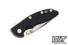 Hinderer 3.25" XM-18 S45VN Spearpoint - Working Finish Titanium - Stonewashed Blade - Black G-10