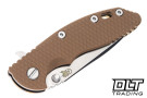 Hinderer 3.25" XM-18 S45VN Spearpoint - Bronze Anodized Titanium - Stonewashed Blade - Coyote G-10