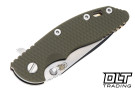 Hinderer 3.25" XM-18 S45VN Spearpoint - Bronze Anodized Titanium - Stonewashed Blade - OD Green G-10