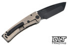 Medford Marauder Tanto - DLC MagnaCut - OS Tumbled Titanium - Black Hardware - DLC Clip