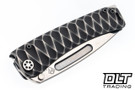 Medford Marauder Tanto - Tumbled MagnaCut - Black & Silver Diamondhead Sculpting - Black & Silver Hardware & Clip #1