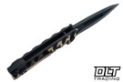 Medford Marauder Drop Point - DLC MagnaCut - Black with PenFlm Lazy River Sculpting - Black Hardware - Black PenFlm Clip #2
